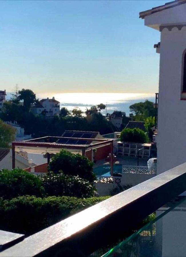 VillaEscondidaApartamento en chalet con vista abierta al mar Málaga Esterno foto